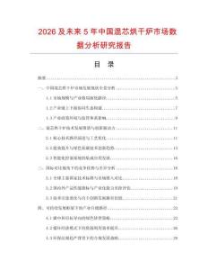2026及未來5年中國混芯烘干爐市場數據分析研究報告