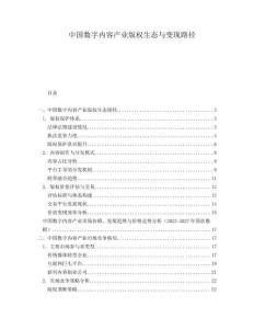 中國數(shù)字內(nèi)容產(chǎn)業(yè)版權(quán)生態(tài)與變現(xiàn)路徑