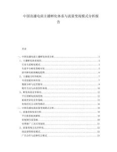 中國直播電商主播孵化體系與流量變現模式分析報告