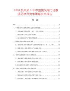 2026及未來5年中國旋風網市場數據分析及競爭策略研究報告