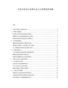 中國小家電行業(yè)增長動力與消費趨勢預(yù)測