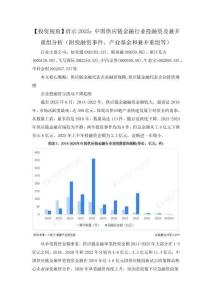 【投資視角】啟示2025：中國供應鏈金融行業投融資及兼并重組分析（附投融資事件、產業基金和兼并重組等