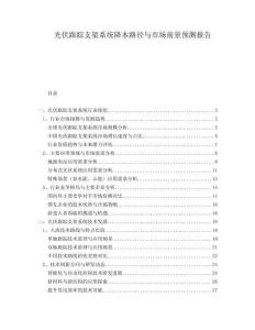 光伏跟蹤支架系統(tǒng)降本路徑與市場前景預(yù)測報告