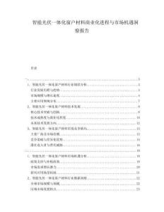 智能光伏一體化窗戶材料商業(yè)化進(jìn)程與市場(chǎng)機(jī)遇洞察報(bào)告