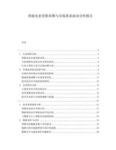 智能電表更換周期與市場需求波動分析報告