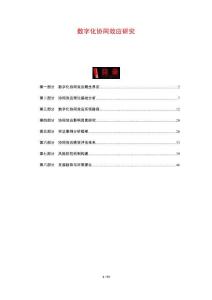 數(shù)字化協(xié)同效應(yīng)研究