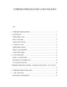 中國(guó)雕刻機(jī)多軸聯(lián)動(dòng)技術(shù)突破與市場(chǎng)應(yīng)用前景報(bào)告