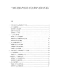 中國(guó)工業(yè)級(jí)無人機(jī)巡檢業(yè)務(wù)標(biāo)準(zhǔn)化與保險(xiǎn)承保報(bào)告