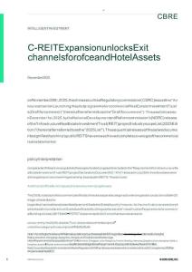 房地產(chǎn) -C-REIT擴張解鎖了辦公和酒店資產(chǎn)的退出渠道 C-REIT Expansion Unlocks Exit Channels for Office and Hotel Assets