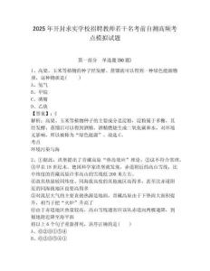 2025年開封求實(shí)學(xué)校招聘教師若干名考前自測高頻考點(diǎn)模擬試題及1套完整答案詳解
