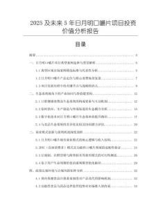 2025及未來5年日月明口嚼片項目投資價值分析報告