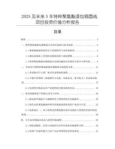 2025及未來5年特種聚氨酯漆包銅圓線項(xiàng)目投資價(jià)值分析報(bào)告
