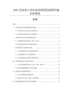 2025及未來5年針織吊帶項目投資價值分析報告