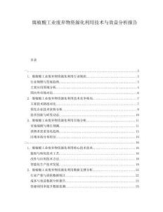 腐植酸工業(yè)廢棄物資源化利用技術(shù)與效益分析報(bào)告