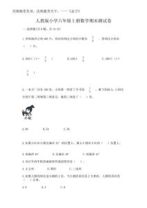 2025年人教版小學(xué)六年級(jí)上冊(cè)數(shù)學(xué)期末測(cè)試卷含完整答案（精品）