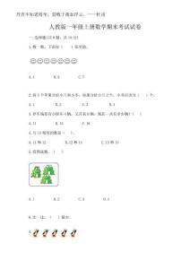 2025年人教版一年級(jí)上冊數(shù)學(xué)期末考試試卷含答案【實(shí)用】