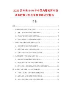 2026及未來(lái)5-10年中國(guó)角雕筆筒市場(chǎng)調(diào)查數(shù)據(jù)分析及競(jìng)爭(zhēng)策略研究報(bào)告