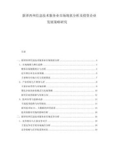 新澤西州信息技術(shù)服務(wù)業(yè)市場(chǎng)現(xiàn)狀分析及投資企業(yè)發(fā)展策略研究