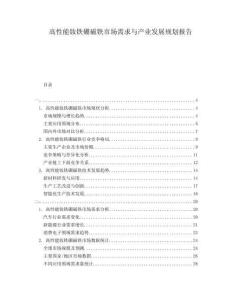 高性能釹鐵硼磁鐵市場需求與產(chǎn)業(yè)發(fā)展規(guī)劃報告