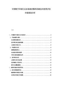 中國數(shù)字印刷行業(yè)市場現(xiàn)狀數(shù)碼印刷技術(shù)投資評估市場規(guī)劃分析