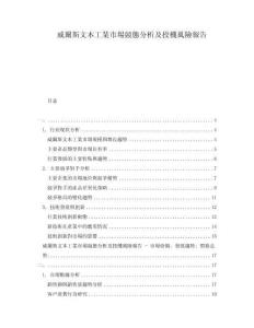 威爾斯文本工業(yè)市場競態(tài)分析及投機風險報告