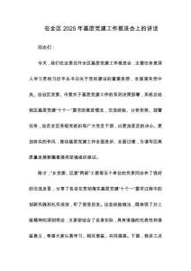 2025年黨建工作推進會上的講話