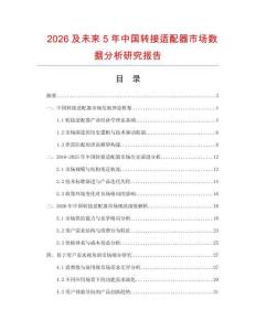 2026及未來5年中國轉接適配器市場數據分析研究報告