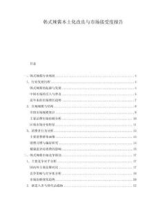 韓式辣醬本土化改良與市場接受度報告