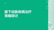 膝下動(dòng)脈疾病治療策略探討