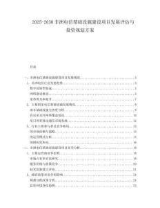 2025-2030非洲電信基礎(chǔ)設(shè)施建設(shè)項(xiàng)目發(fā)展評(píng)估與投資規(guī)劃方案