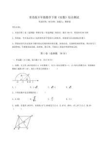 達(dá)標(biāo)測試青島版8年級數(shù)學(xué)下冊《實數(shù)》綜合測試試卷（解析版）