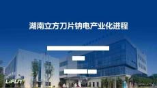 《湖南立方刀片鈉電產(chǎn)業(yè)化進(jìn)程》