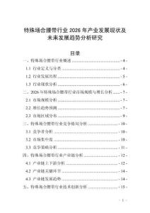 特殊場合腰帶行業(yè)2026年產(chǎn)業(yè)發(fā)展現(xiàn)狀及未來發(fā)展趨勢分析研究