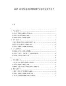 2025-20305G技術(shù)應(yīng)用領(lǐng)域產(chǎn)業(yè)鏈發(fā)展研究報(bào)告