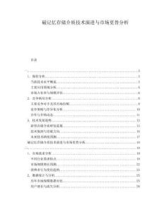 磁記憶存儲(chǔ)介質(zhì)技術(shù)演進(jìn)與市場(chǎng)更替分析