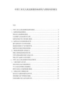 中國工業(yè)無人機(jī)巡檢服務(wù)標(biāo)準(zhǔn)化與保險(xiǎn)風(fēng)控報(bào)告