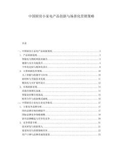 中國(guó)廚房小家電產(chǎn)品創(chuàng)新與場(chǎng)景化營(yíng)銷策略