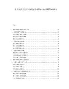 中國銀發(fā)經(jīng)濟(jì)市場需求分析與產(chǎn)業(yè)發(fā)展策略報告