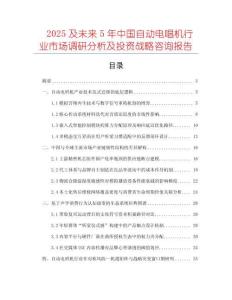 2025及未來5年中國自動(dòng)電唱機(jī)行業(yè)市場調(diào)研分析及投資戰(zhàn)略咨詢報(bào)告