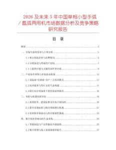 2026及未來5年中國單相小型手弧／氬弧兩用機(jī)市場數(shù)據(jù)分析及競爭策略研究報(bào)告