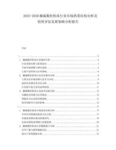 2025-2030挪威數(shù)控機(jī)床行業(yè)市場(chǎng)供需結(jié)構(gòu)分析及投資評(píng)估發(fā)展策略分析報(bào)告