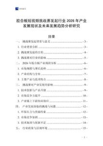 膠合板短視頻挑戰(zhàn)賽發(fā)起行業(yè)2026年產(chǎn)業(yè)發(fā)展現(xiàn)狀及未來(lái)發(fā)展趨勢(shì)分析研究
