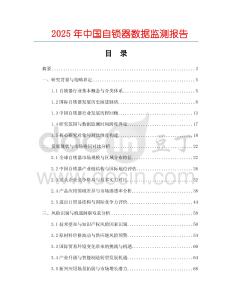 2025年中國自鎖器數據監測報告