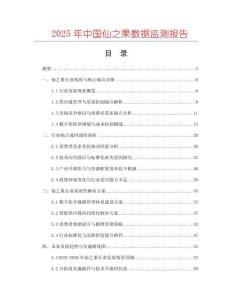 2025年中國仙之果數據監測報告