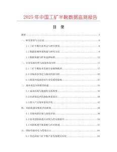 2025年中國工礦半靴數(shù)據(jù)監(jiān)測報告
