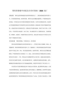 脊柱轉(zhuǎn)移瘤中西醫(yī)結(jié)合診療指南（2025 版）