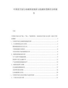 中國真空泵行業(yè)碳排放現(xiàn)狀與低碳轉(zhuǎn)型路徑分析報告