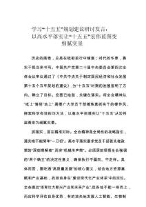 學習“十五五”規劃建議研討發言：以高水平落實讓“十五五”宏偉藍圖變細膩實景