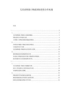 毛里求斯港口物流國際投資合作機遇