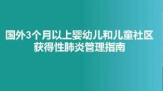 國外3個月以上嬰幼兒和兒童社區獲得性肺炎管理指南